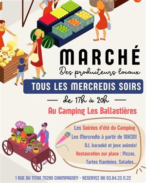 Marchés des Producteurs Locaux du Camping Les Ballastières