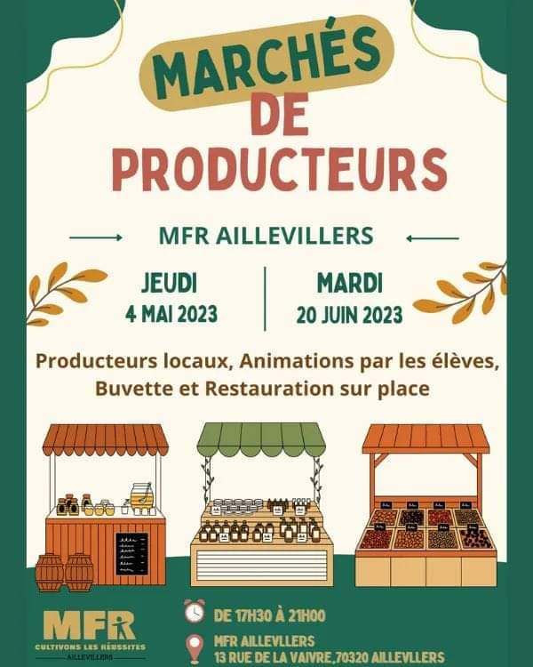 marchés de producteurs MFR
