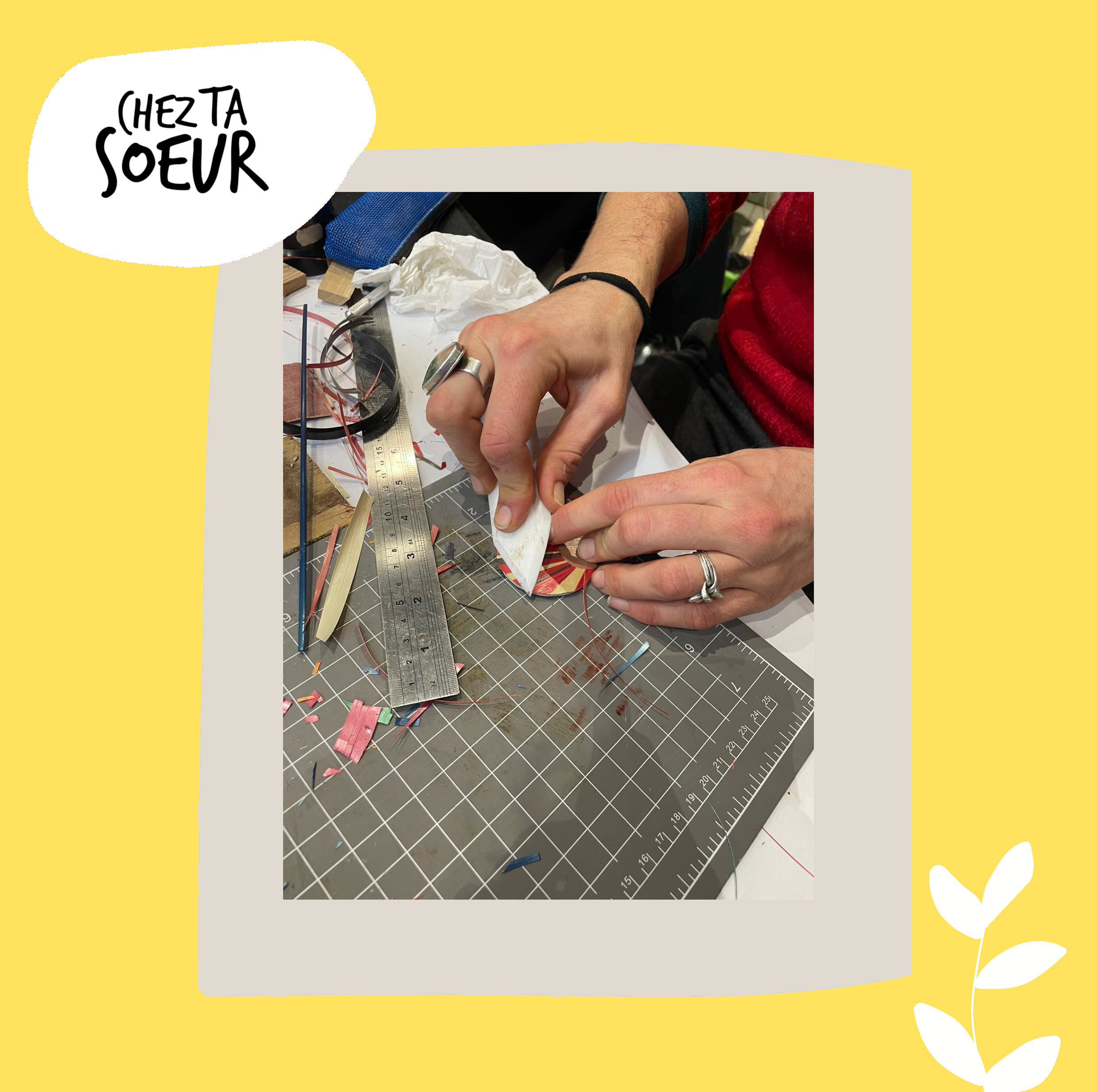 Atelier marqueterie de paille