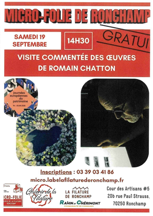 Visite commentée des oeuvres photographiques de Romain Chatton