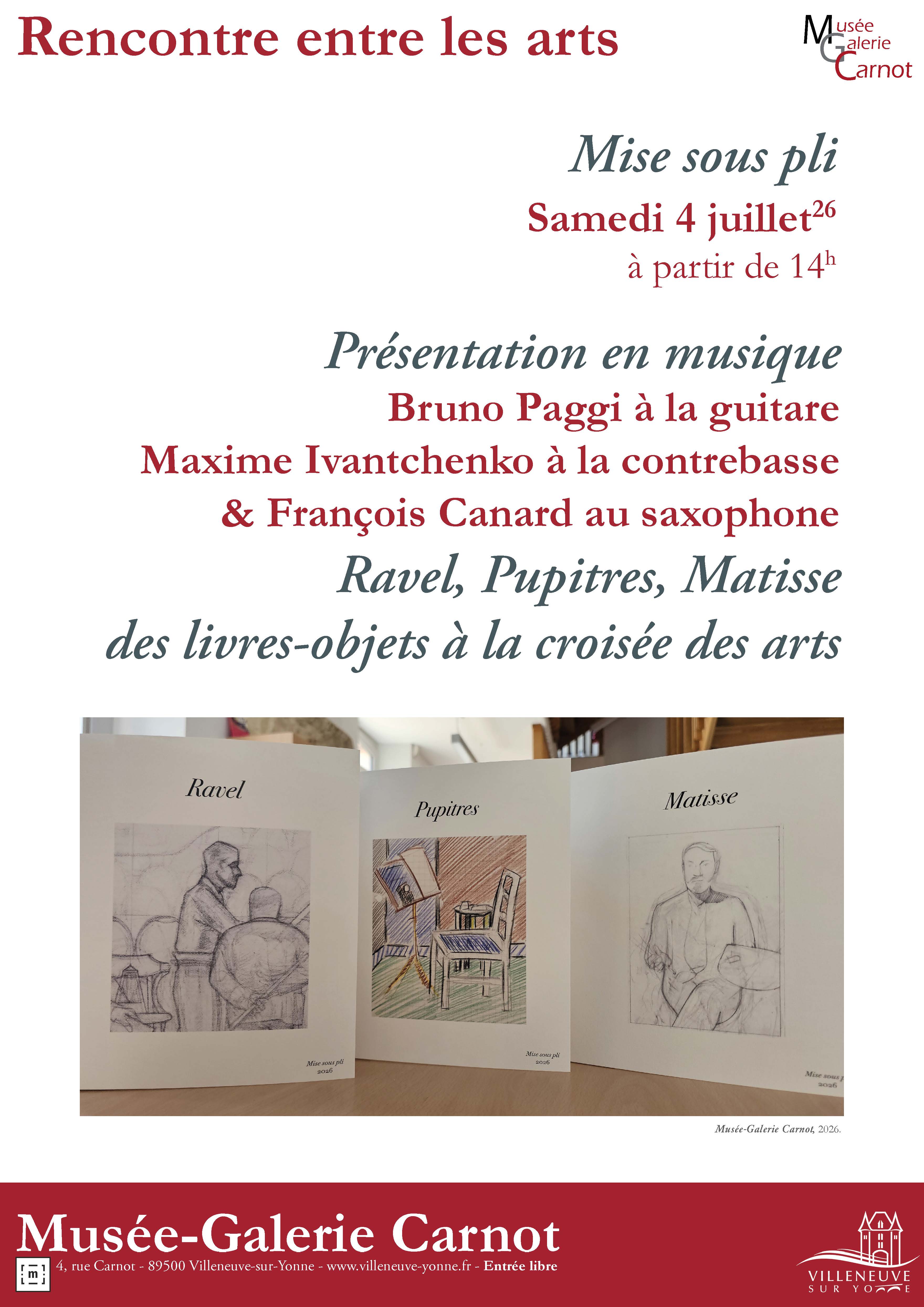 Mise sous pli : Ravel, Pupitres, Matisse, des livres-objets à la croisée des arts
