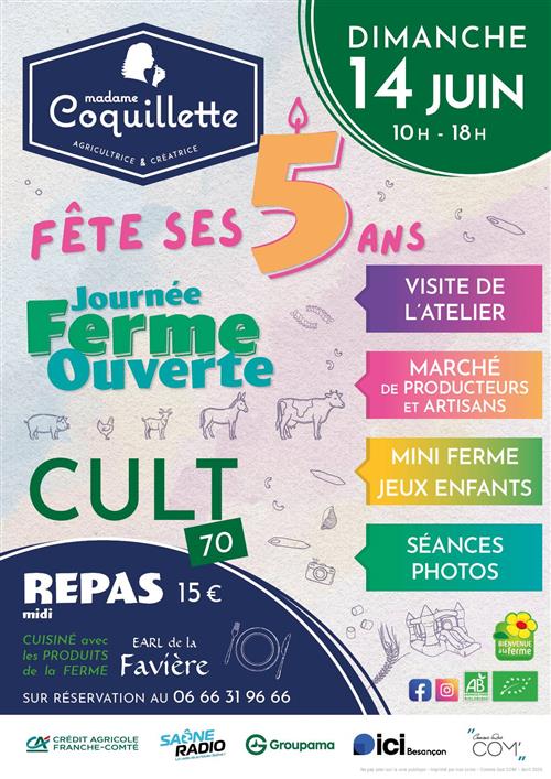 Madame Coquillette f&ecirc;te ses 5 ans