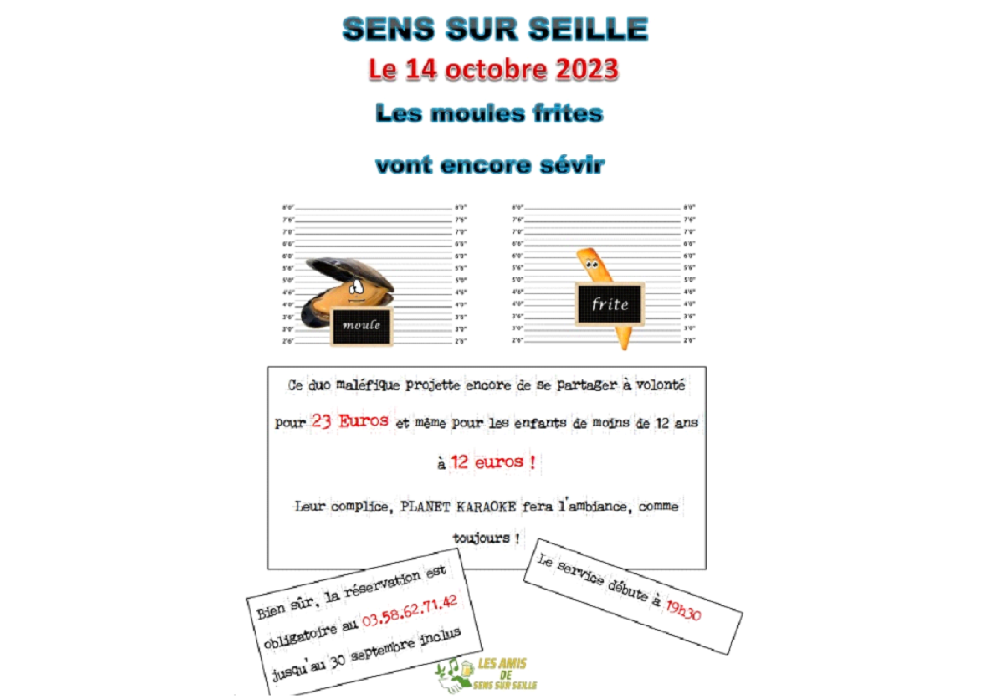 Affiche moules frites 2023