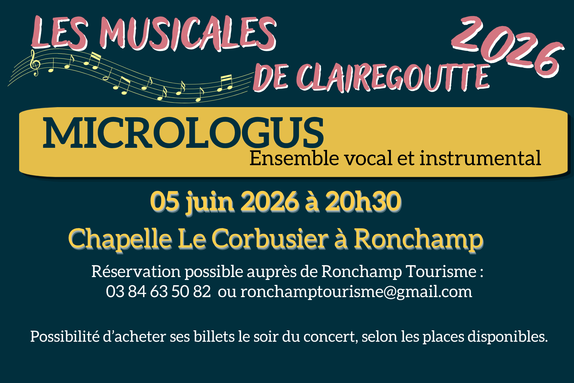 LES MUSICALES  DE CLAIREGOUTTE 2026