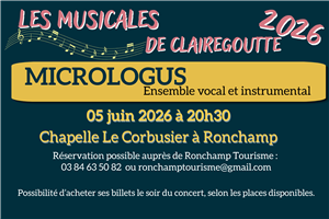 LES MUSICALES  DE CLAIREGOUTTE 2026