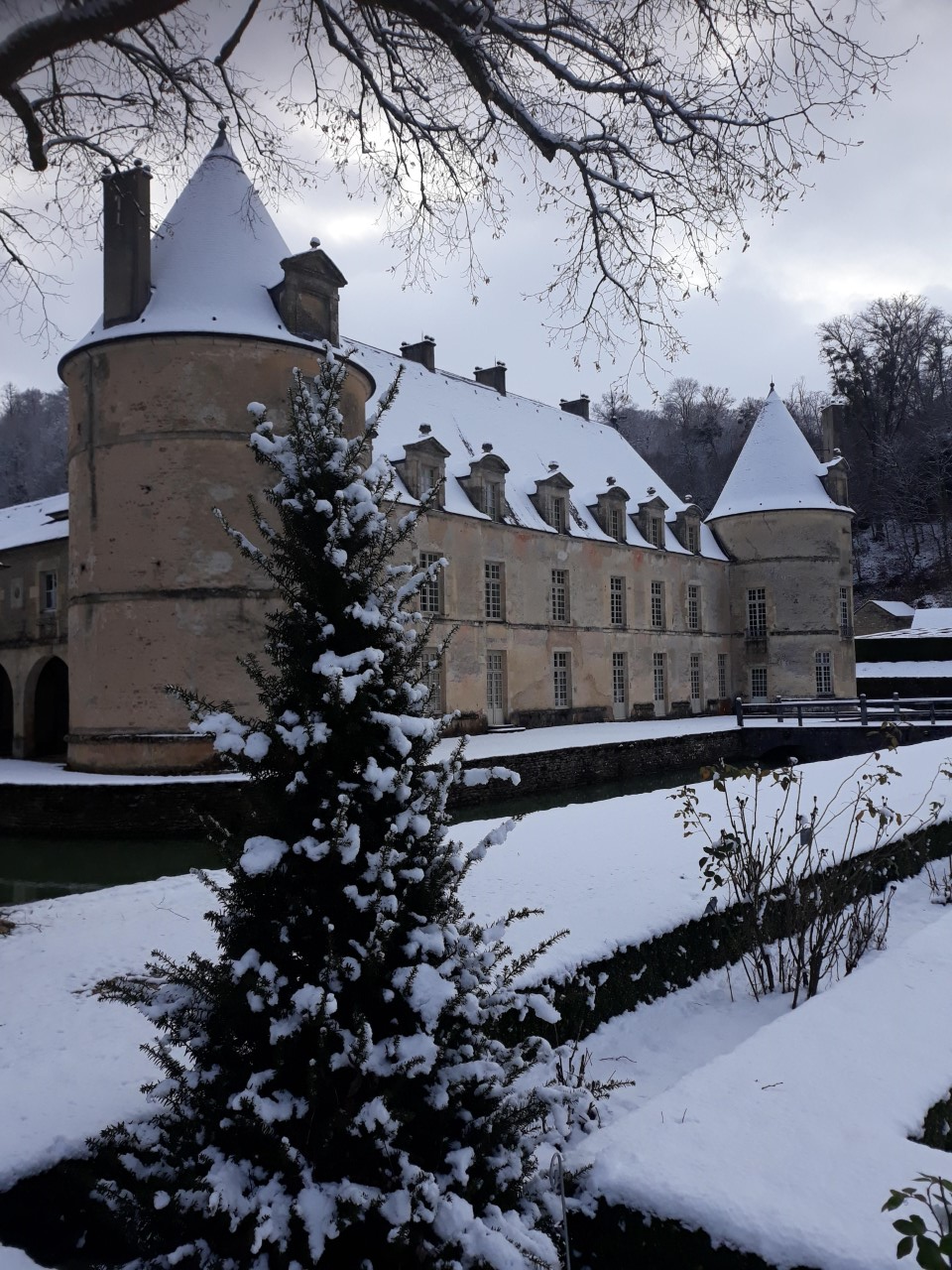 le château sous la neige