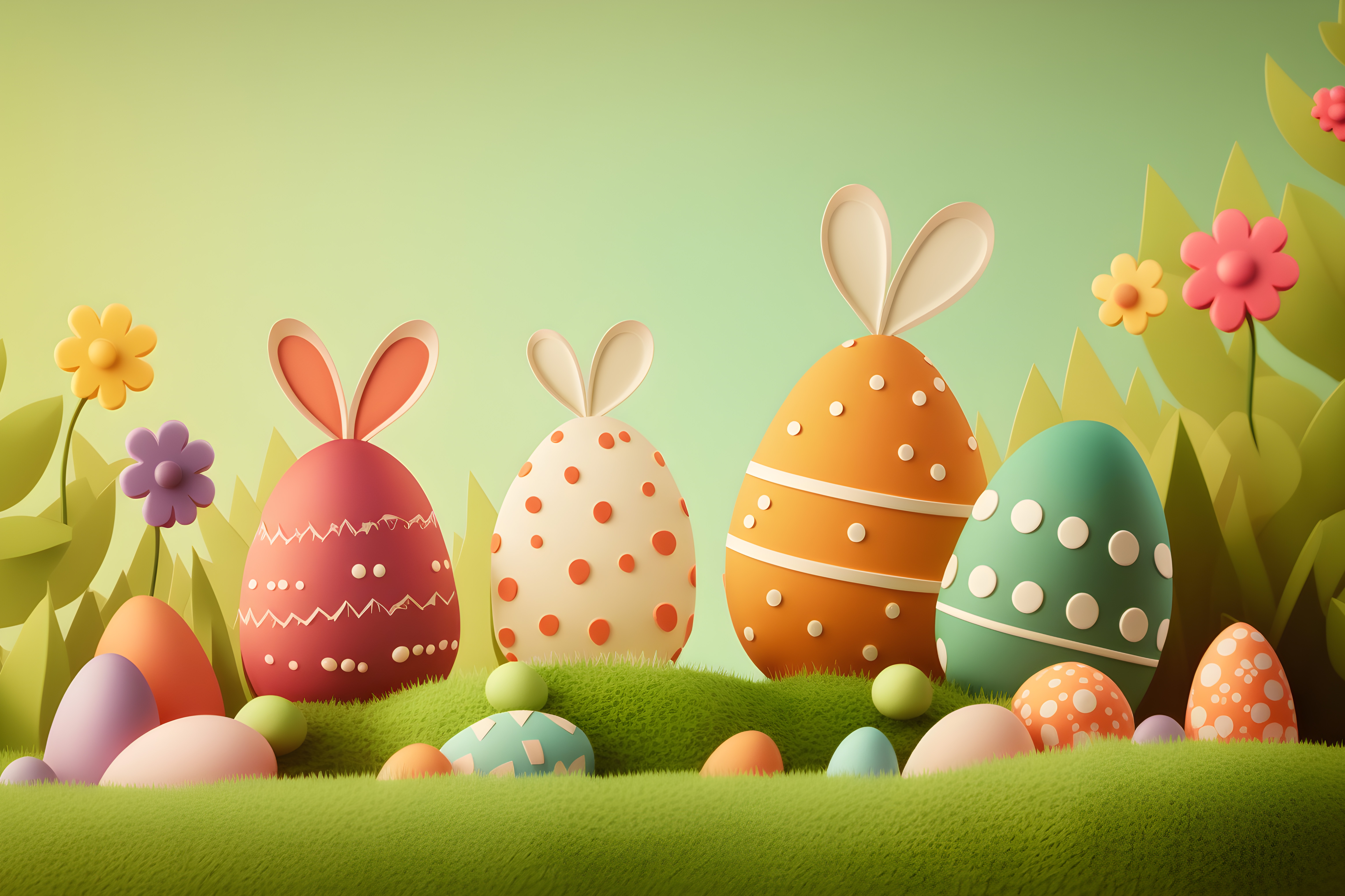 Oeufs Pâques décorés