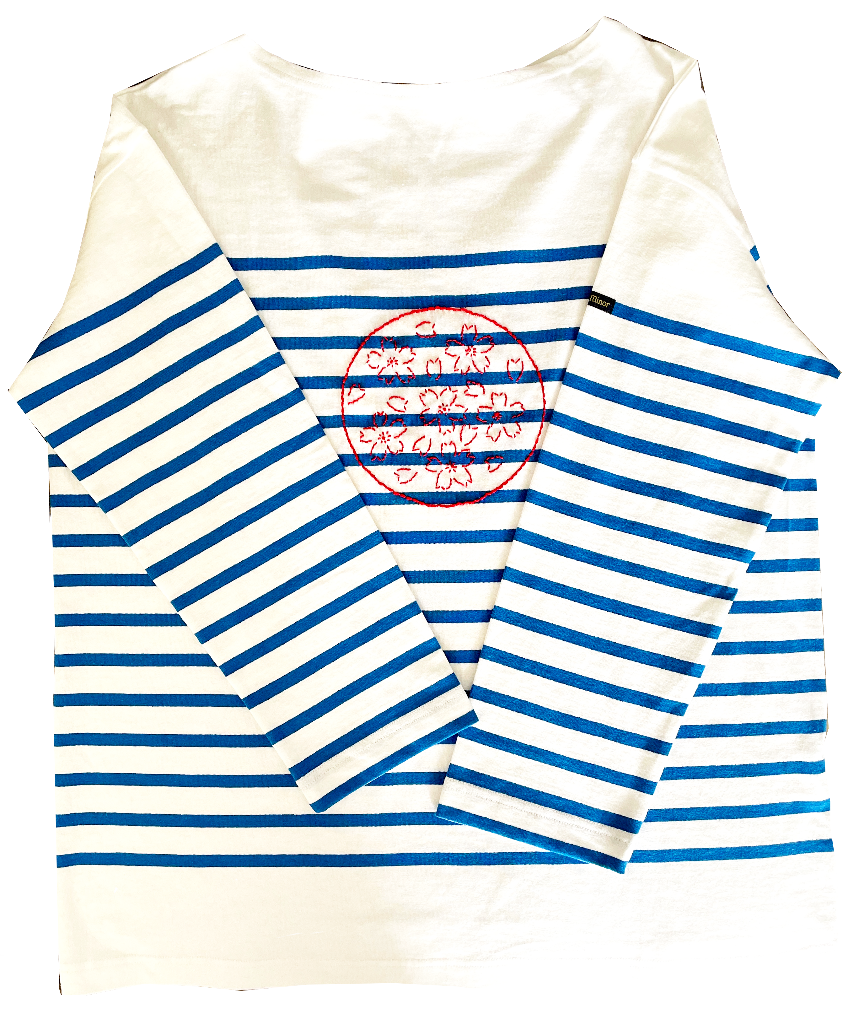 t-shirt brodé façon japon