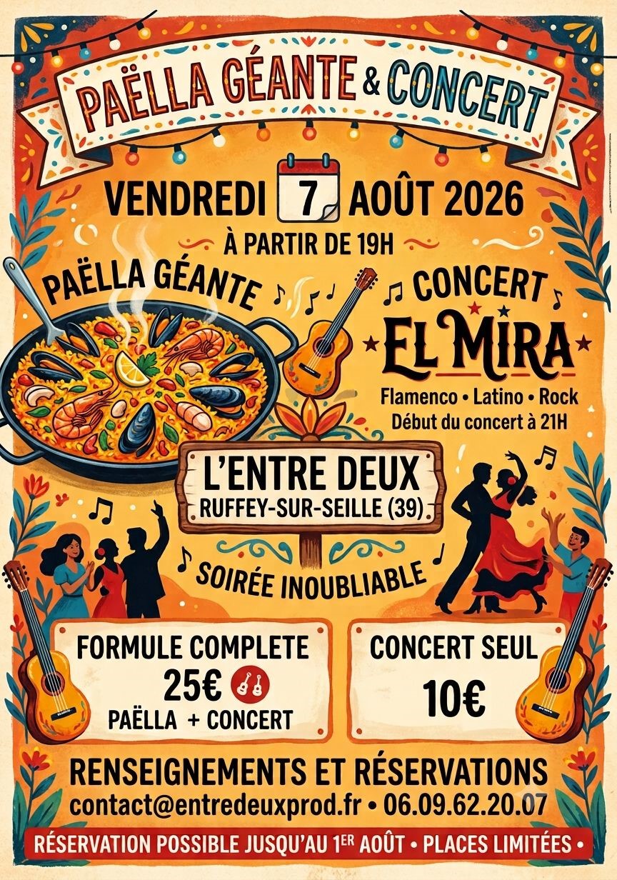 SOIREE PAELLA GEANTE + CONCERT