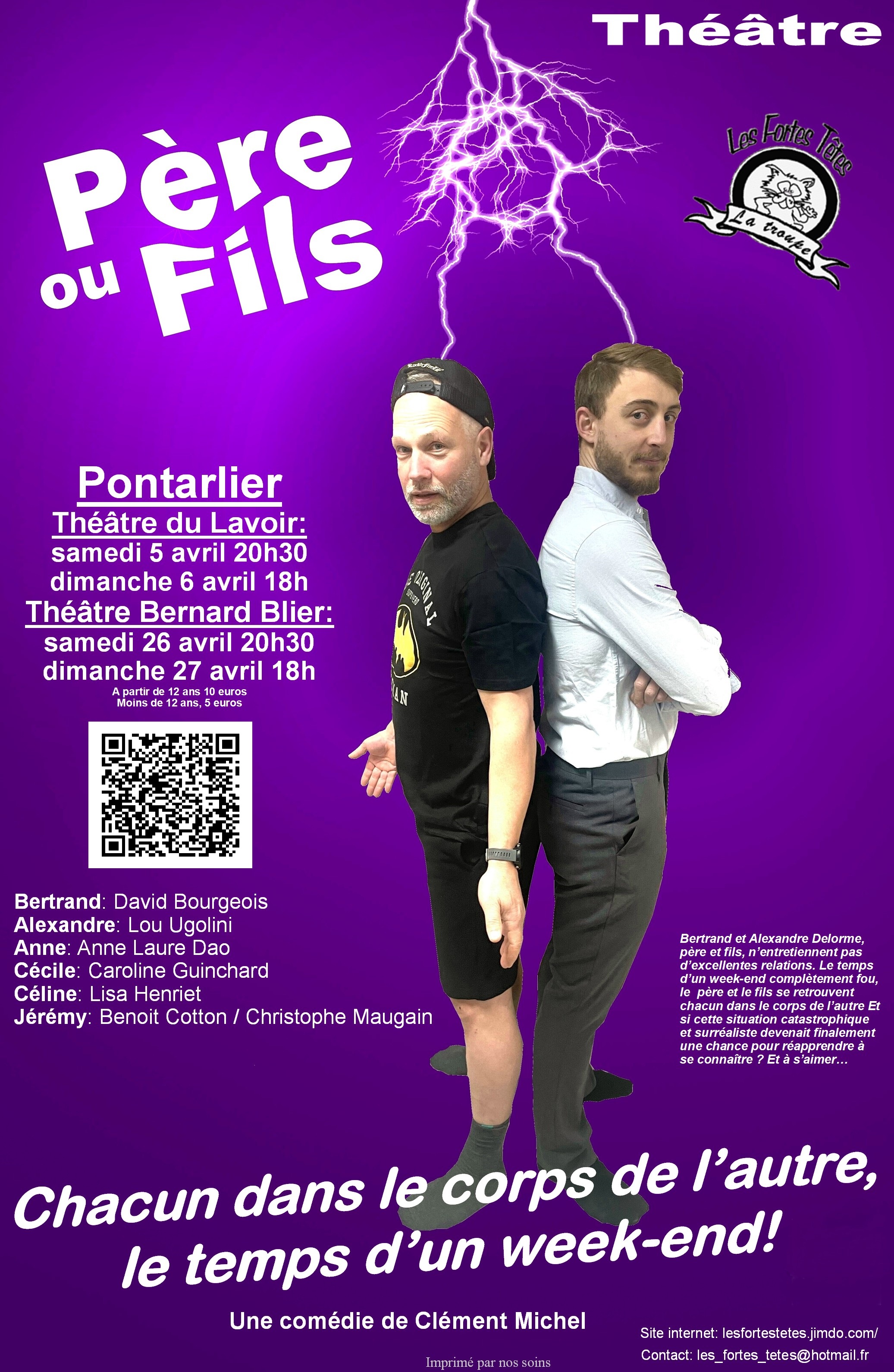 père ou fils théâtre