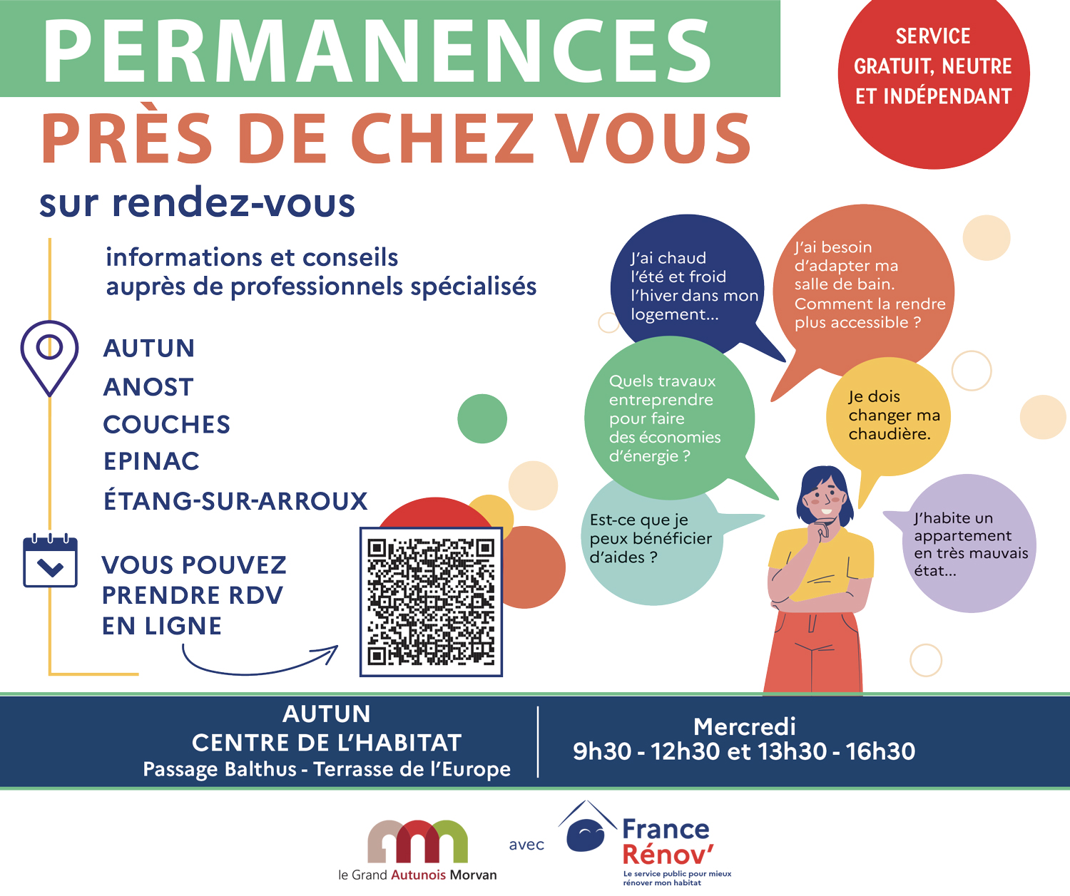 Permanences et conseils pour vos projets de rénovation