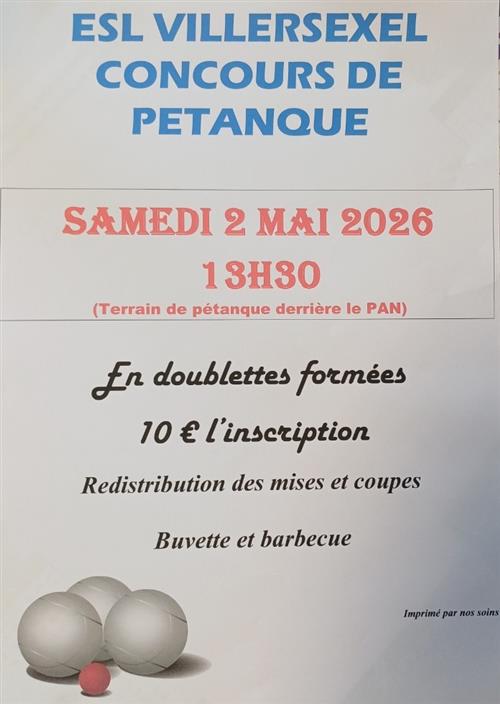Concours de p&eacute;tanque