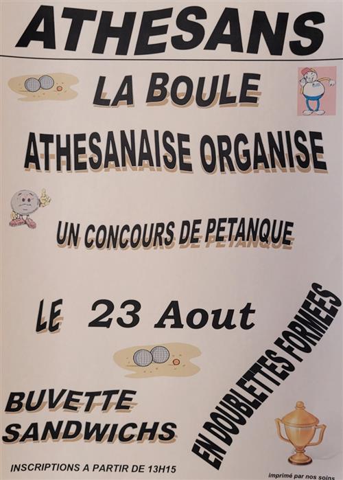 Concours de pétanque