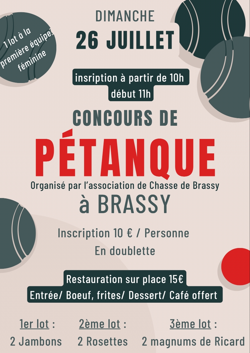 Concours de pétanque