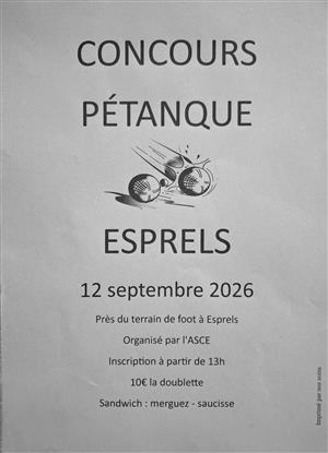 Concours de pétanque