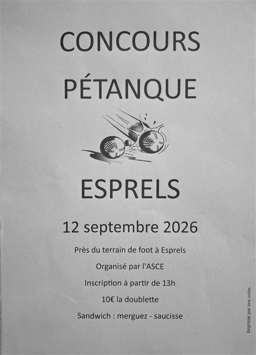 Concours de p&eacute;tanque