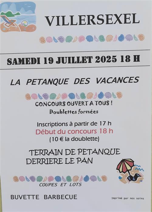 La Pétanque des Vacances