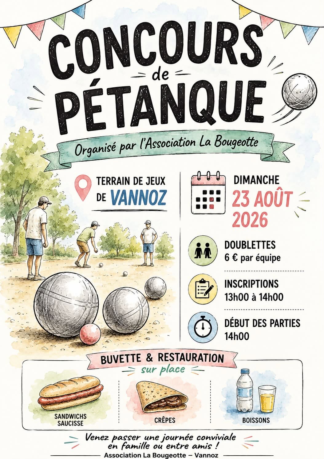 Concours de pétanque