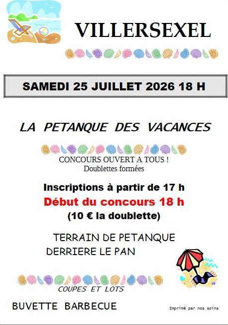 La Pétanque des Vacances