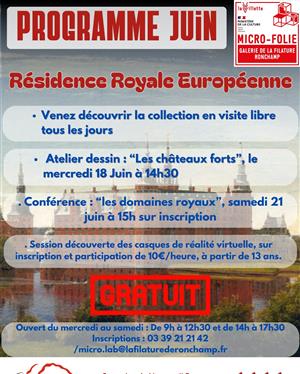 Programme du mois de juin à La Galerie de La Filature