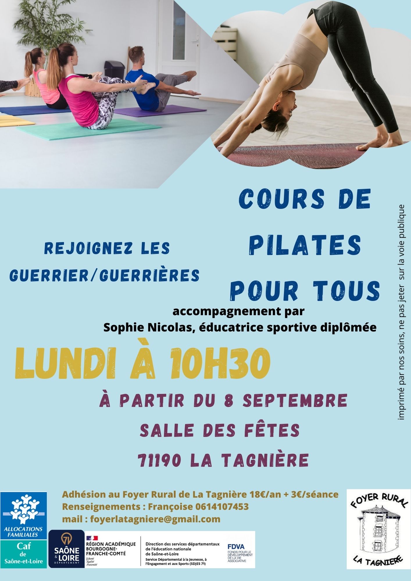 Cours de Pilates