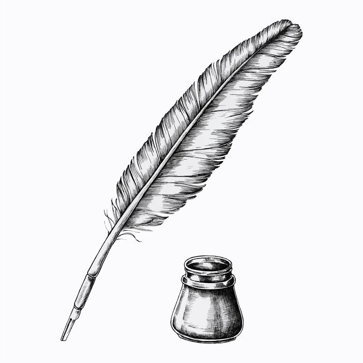 plume-dessinee-main-encrier_53876-111384