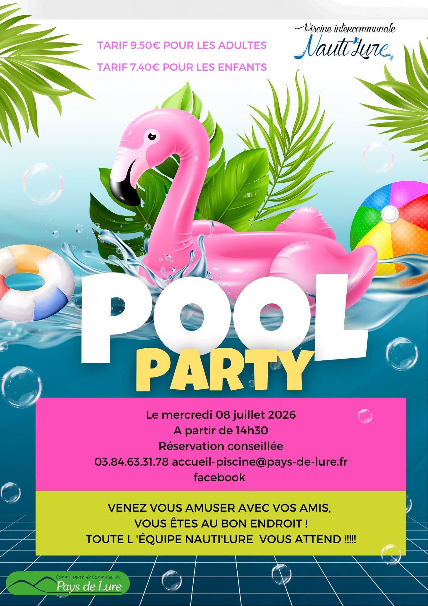 La Pool Party à  la piscine Nauti'Lure