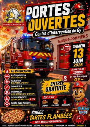 Portes ouvertes – Sapeurs‑Pompiers de Gy