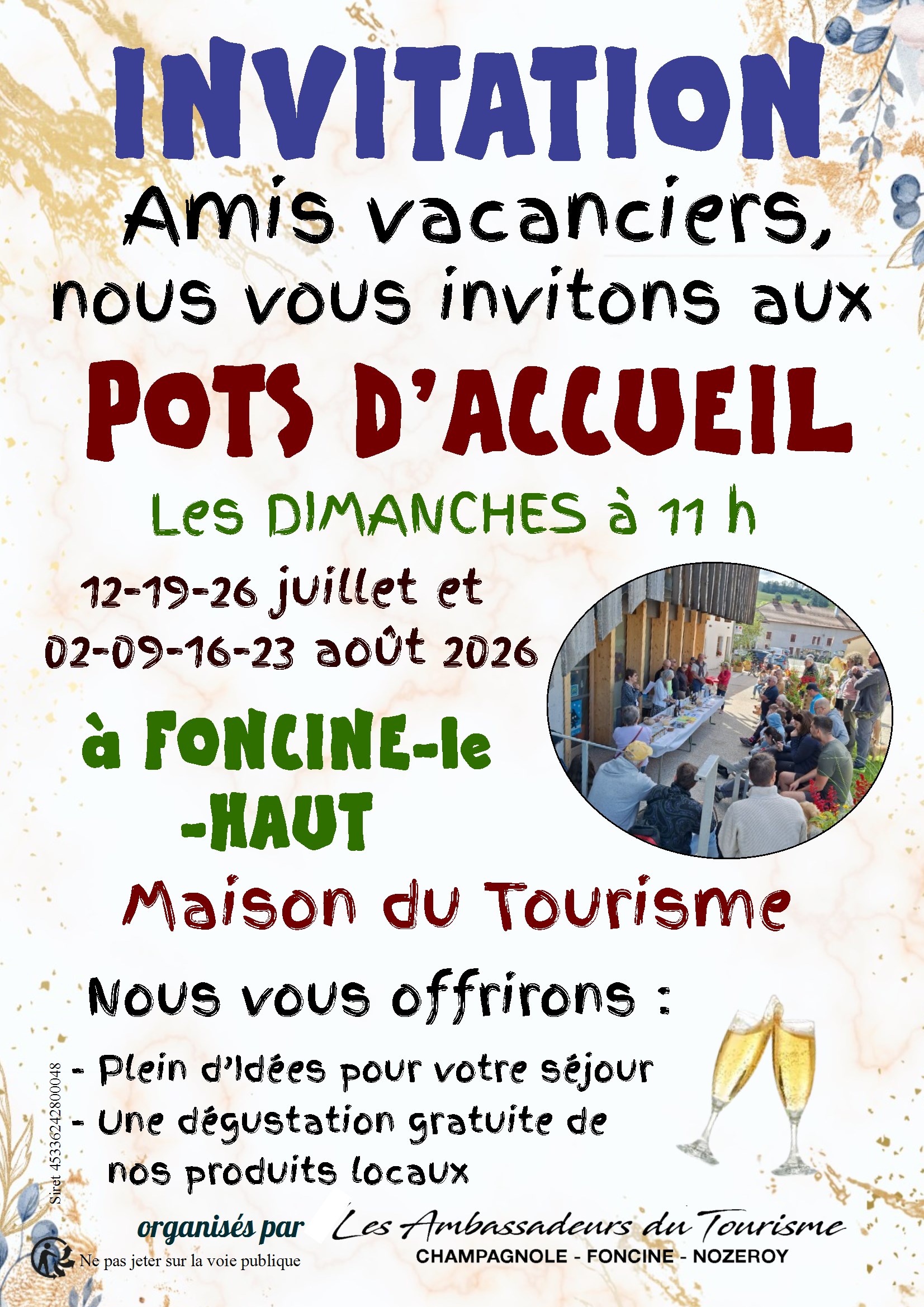 Pots d'accueil
