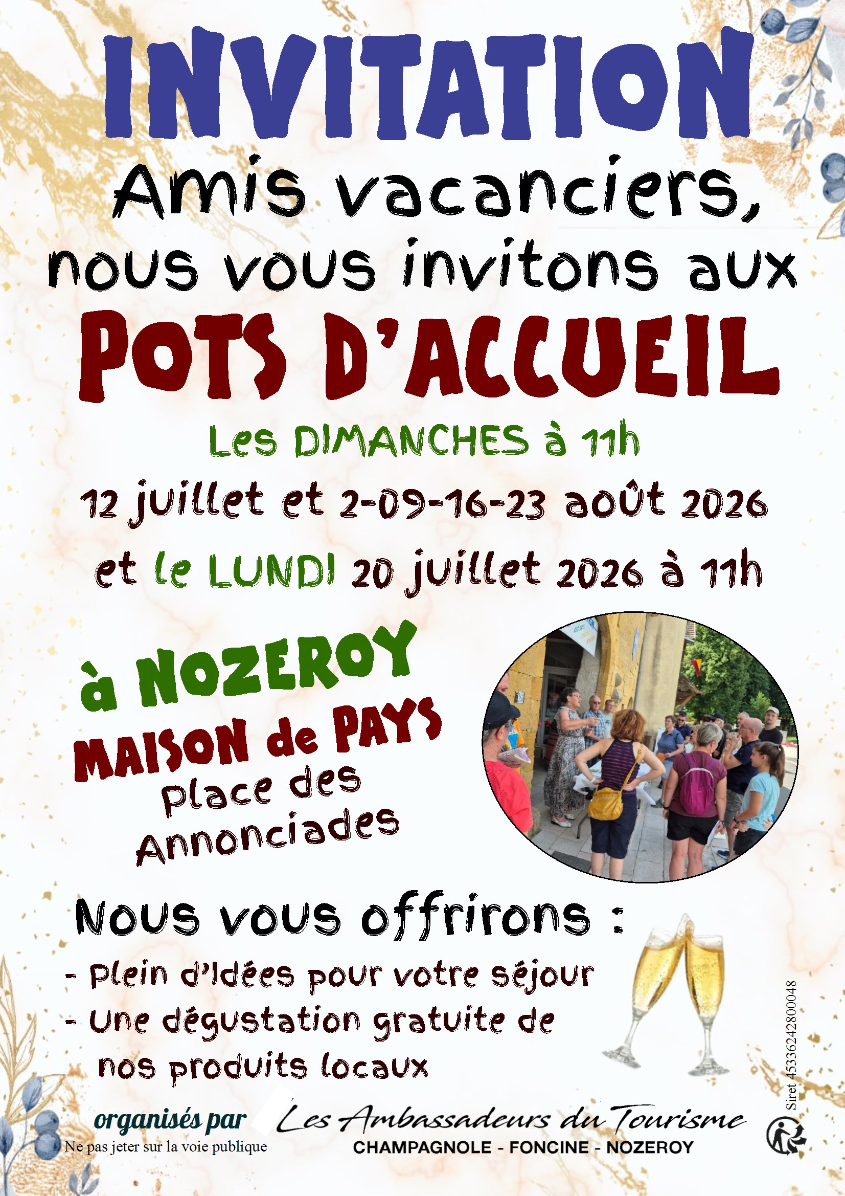 Pots d'accueil