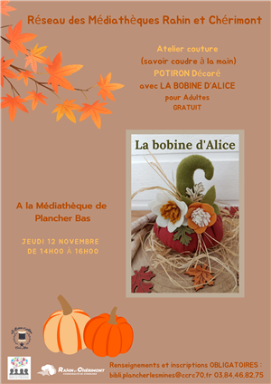 Atelier couture potiron