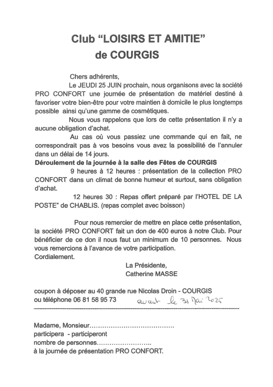 Journée de présentation matériel Pro Confort