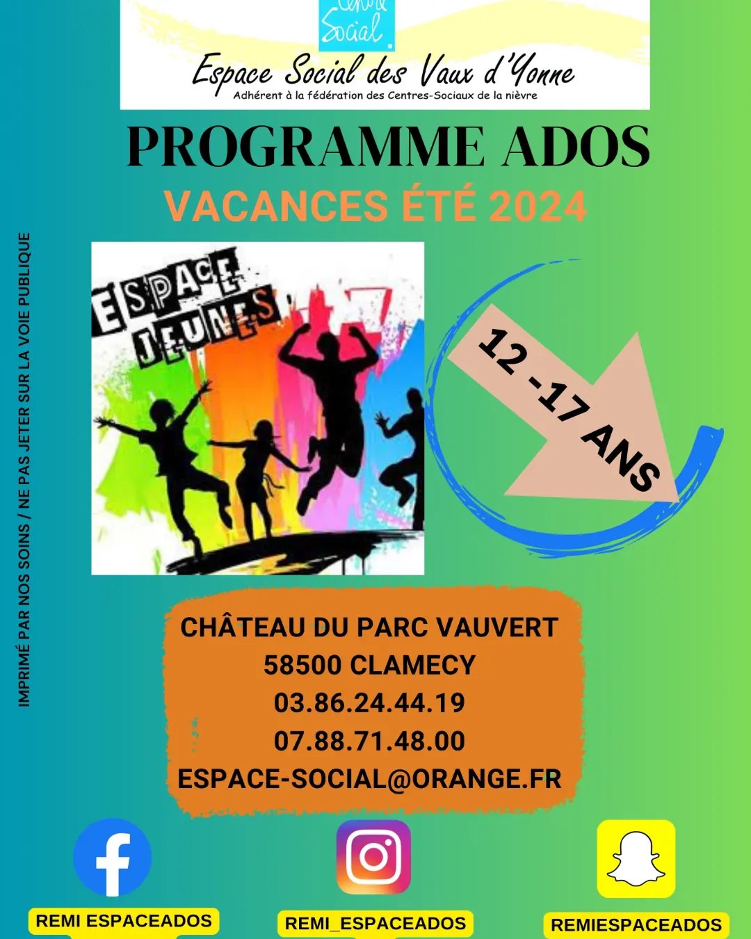 programme ado centre social oct 2024