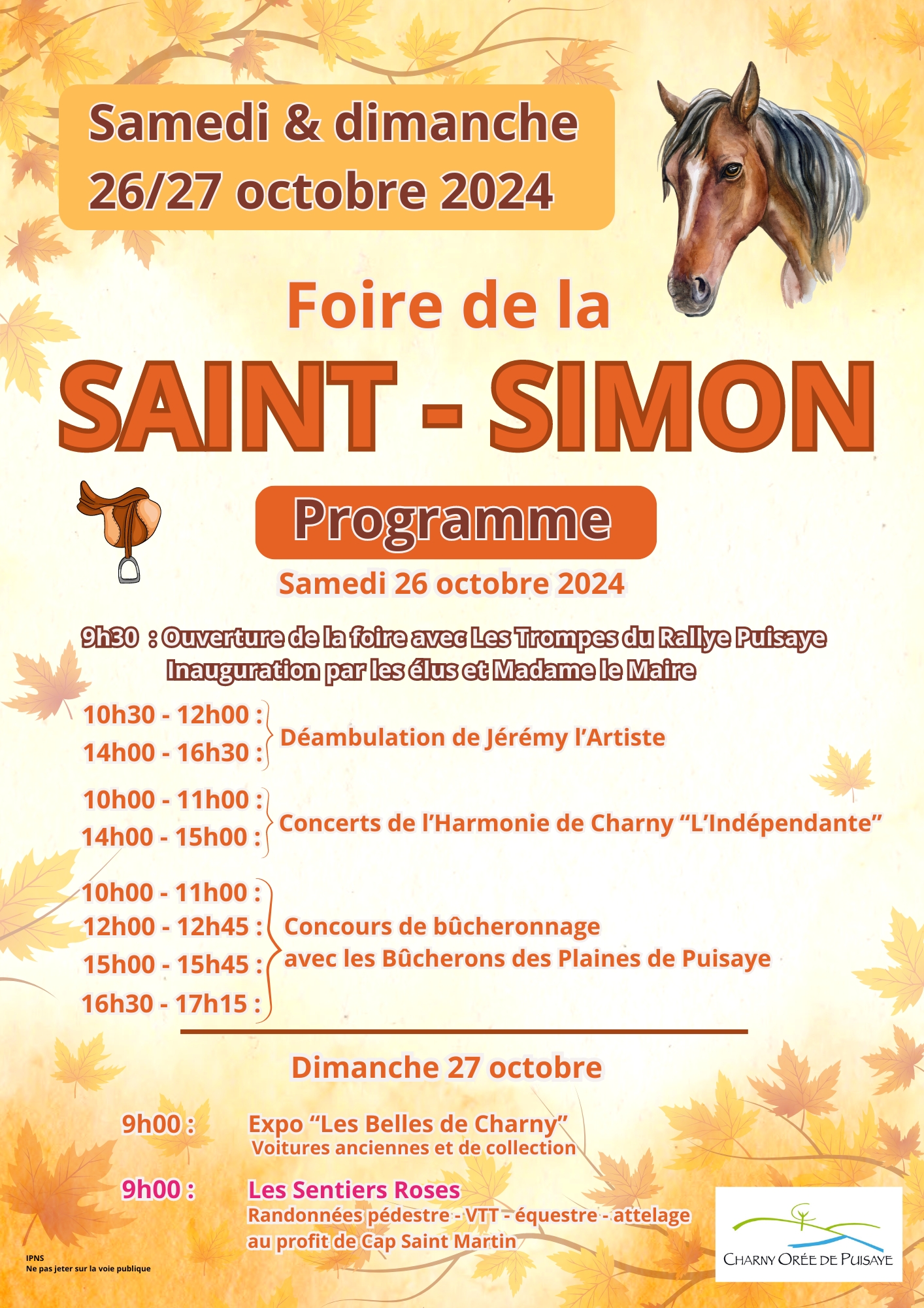 Programme Foire Saint SImon 2024