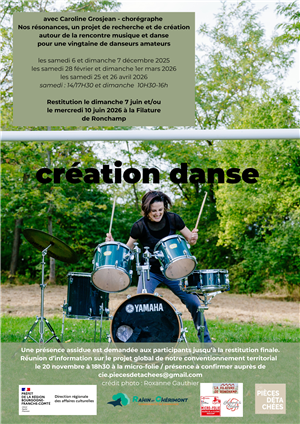 "Création Danse" avec la Compagnie Pièces Détachées