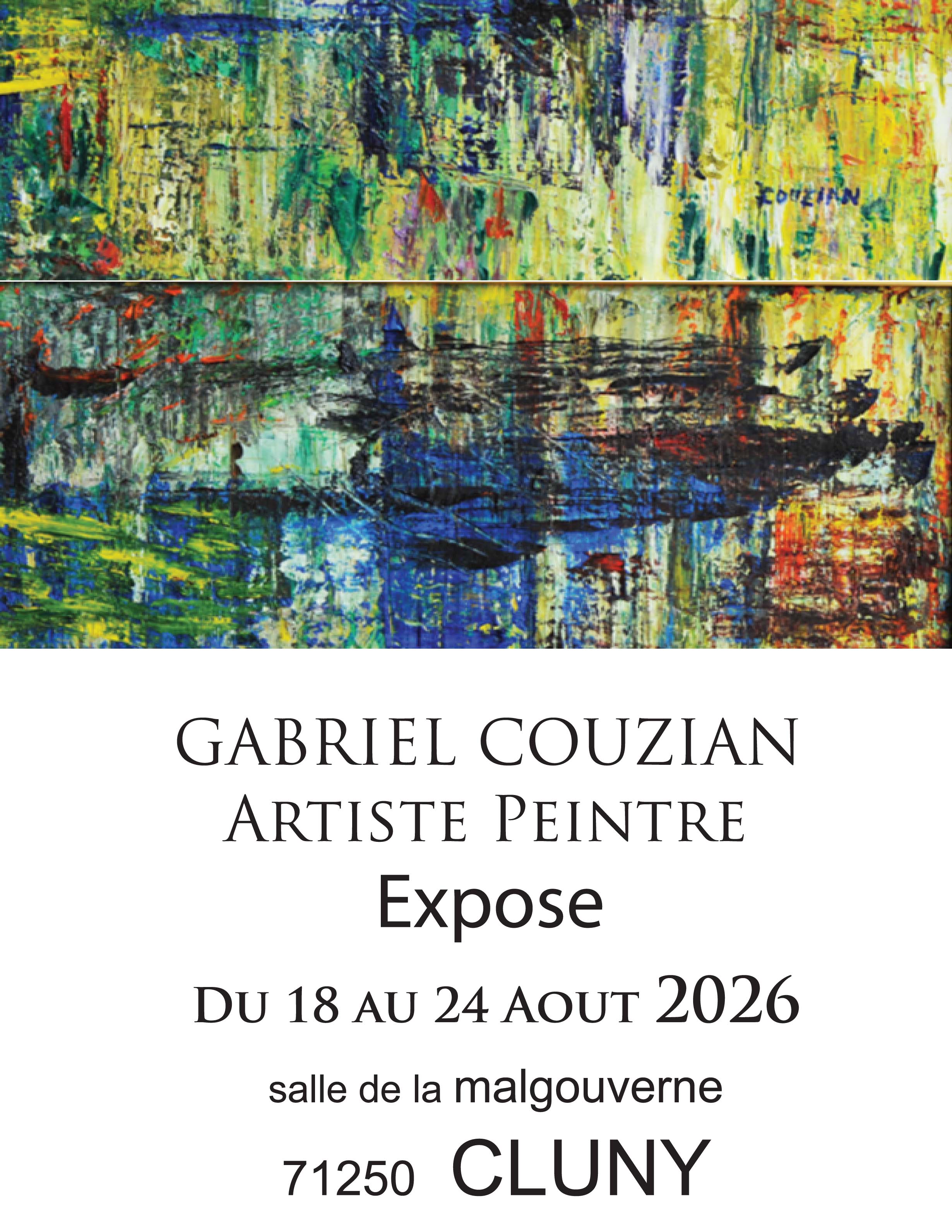 Exposition de peinture, impressionnisme et abstraction
