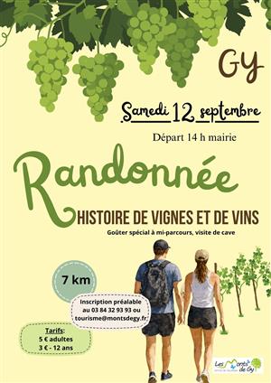 Randonnée "Histoire de vignes et de vins"