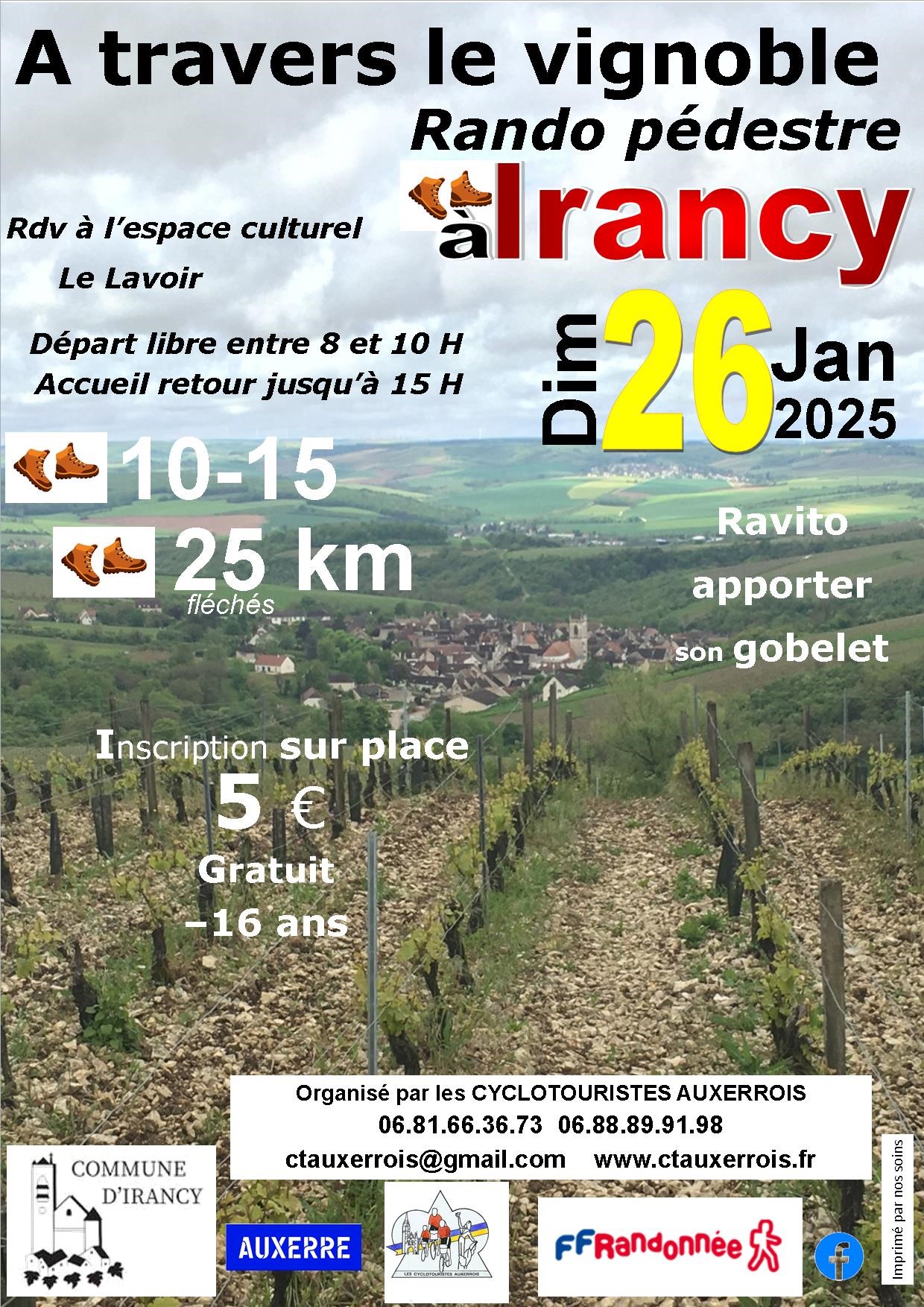 A travers le vignoble : Rando Pédestre à Irancy