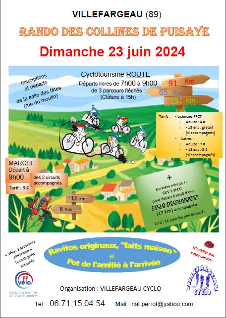 RANDO DES COLLINES DE PUISAYE