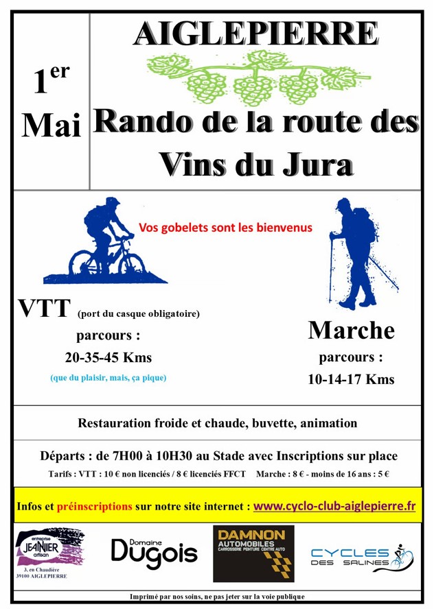 Rando de la route des Vins du Jura