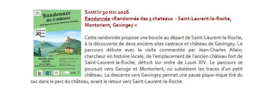 Randonnée des 3 châteaux 