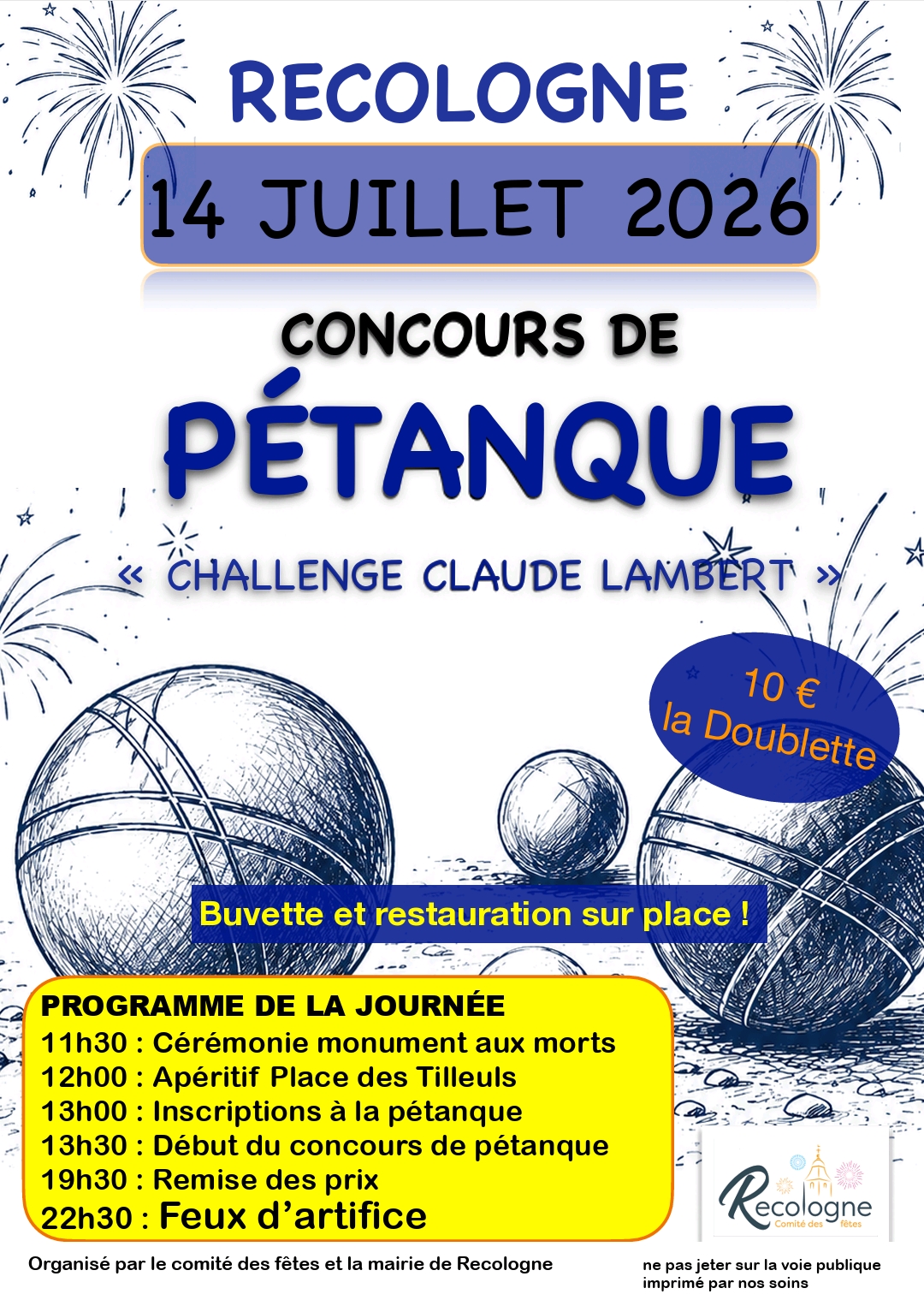 Concours de pétanque