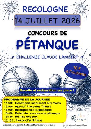 Concours de pétanque