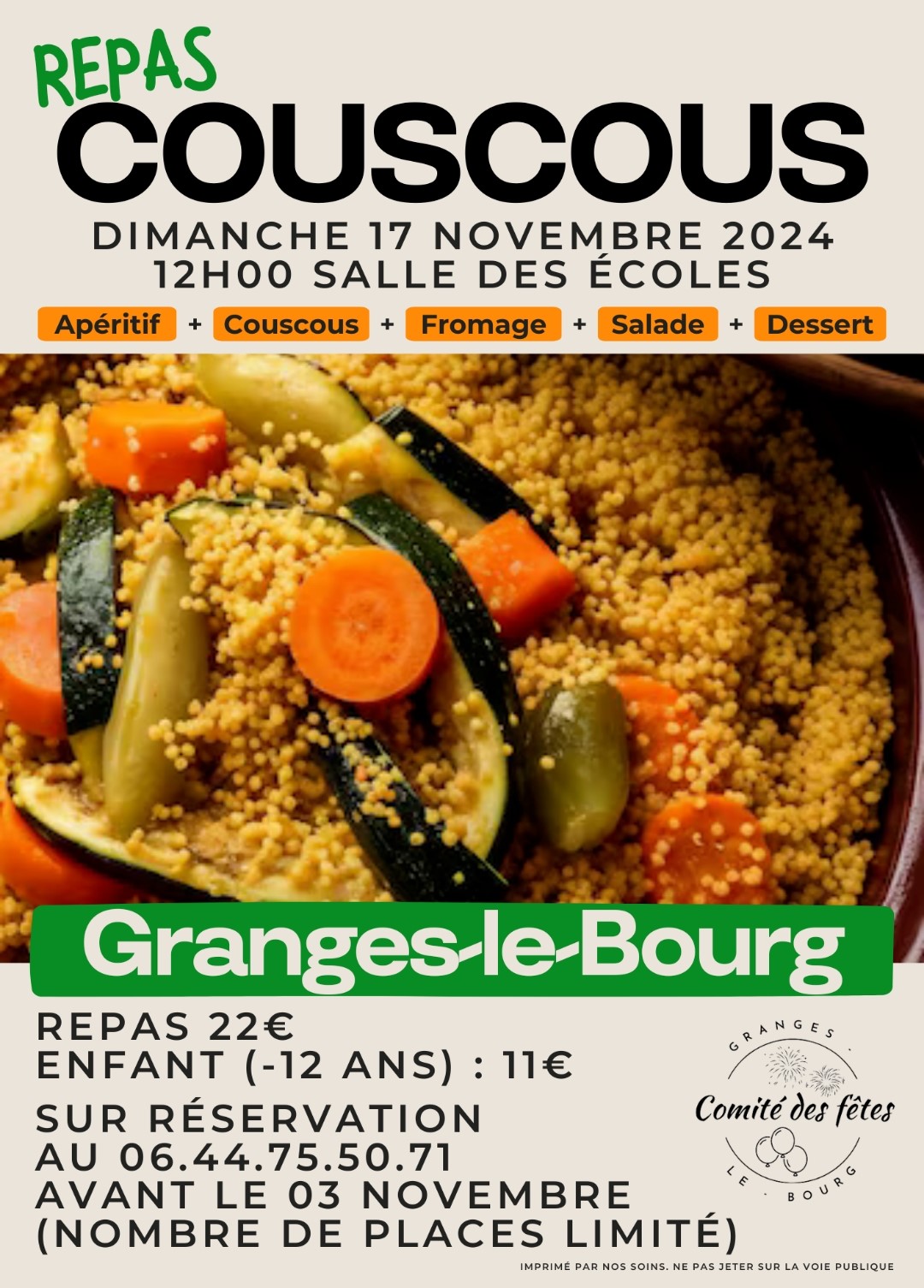 Repas couscous