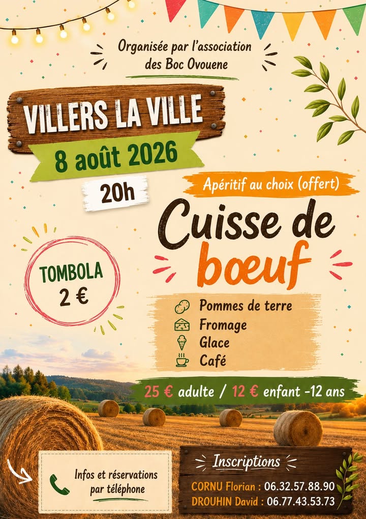 Repas cuisse de bœuf