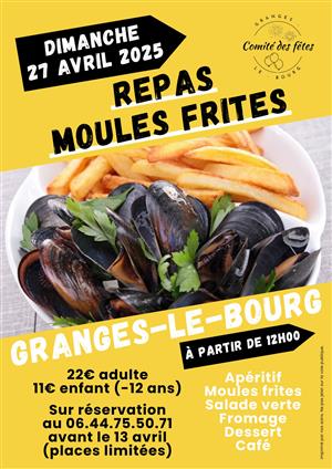 Repas moules frites 