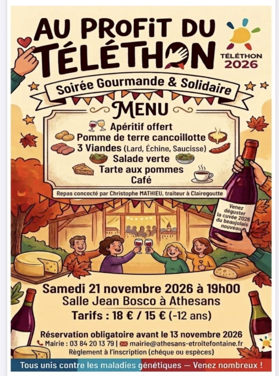 Repas au profit du Téléthon