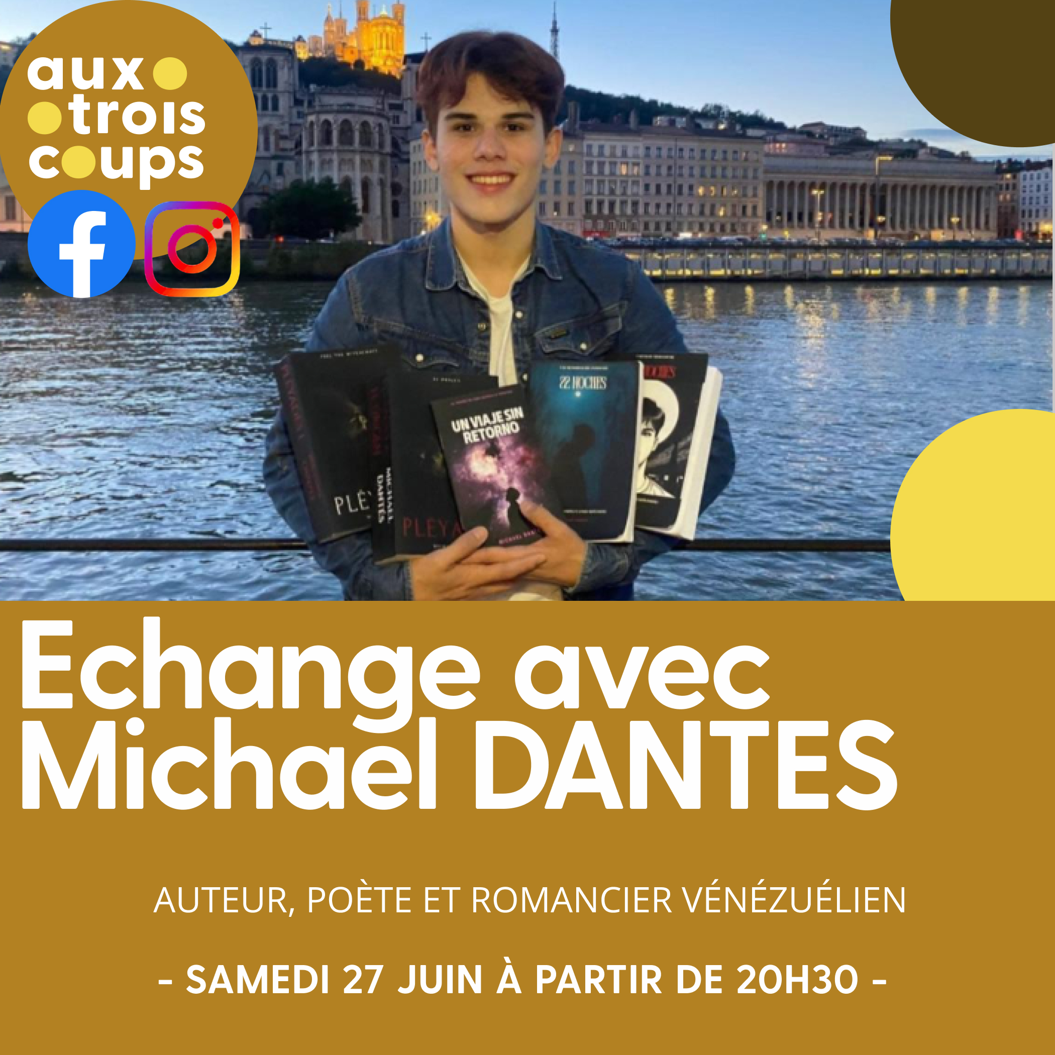 Rencontre avec Michael Dantés — visuel événement