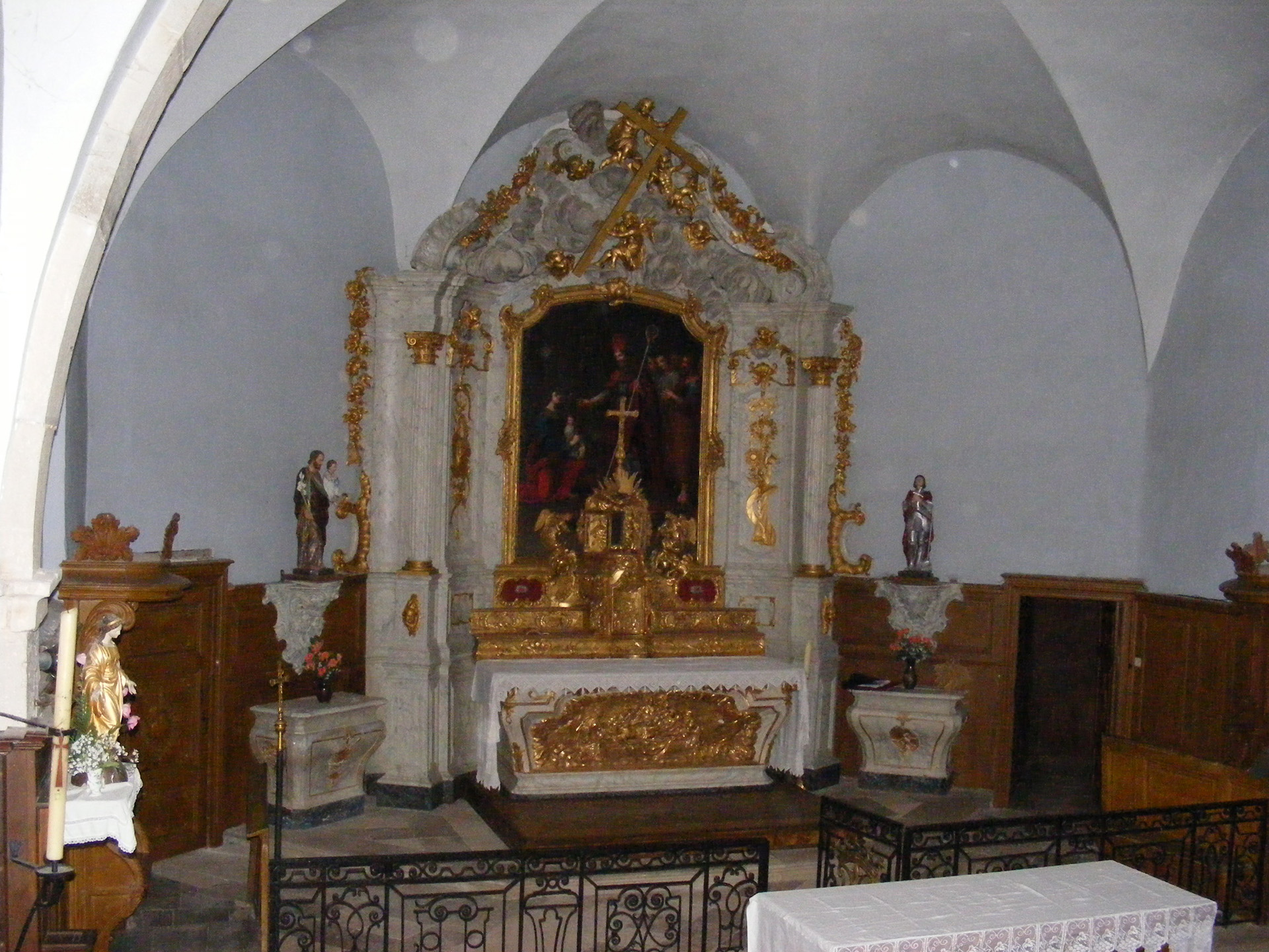 Retable de l'église Saint-Brice de Fleurey-lès-Lavoncourt