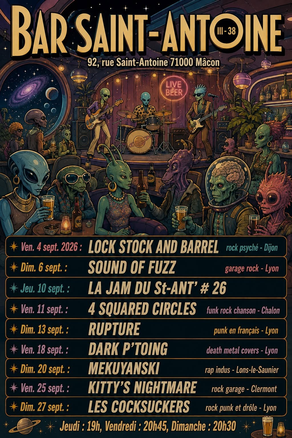 Concert : Lock Stock and Barrel